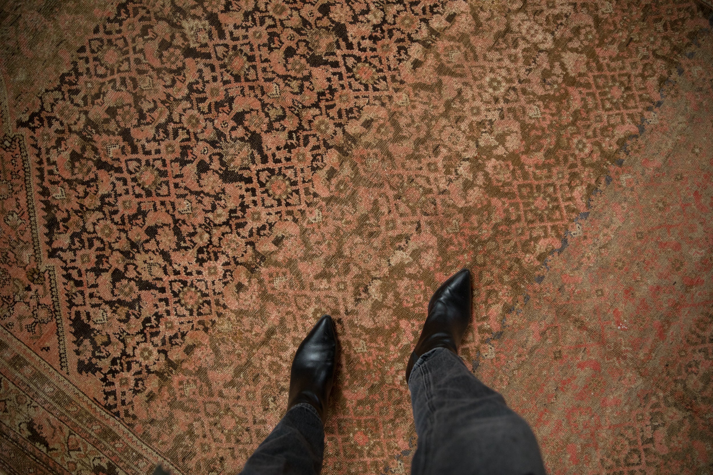 7x16 Vintage Distressed Malayer Carpet // ONH Item ct001552 Image 1