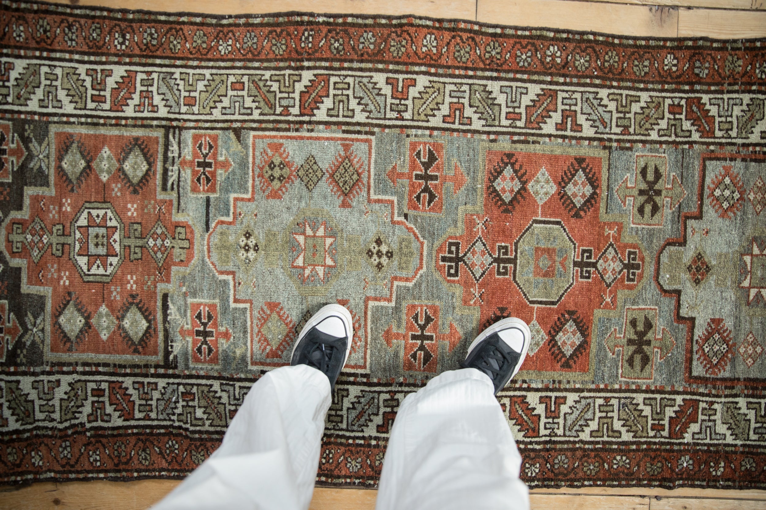 Vintage Distressed Malayer Rug Runner // ONH Item: ct001571, Image 1