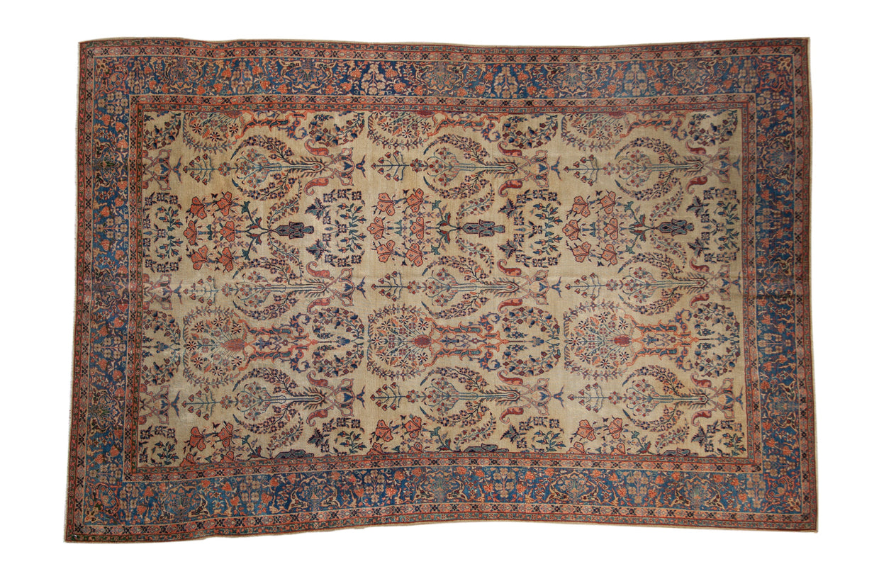 7x10 Antique Farahan Sarouk Carpet