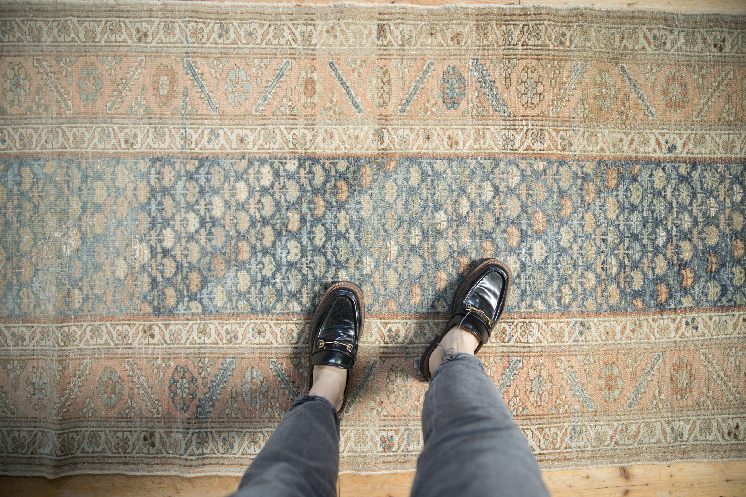 Vintage Distressed Malayer Rug Runner // ONH Item: ct001600, Image 1