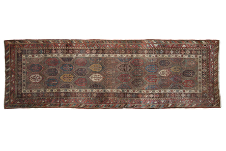 3.5x11.5 Antique Kurdish Hamadan Rug Runner