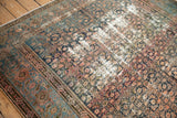 Worn Herati pattern with knot heads, dusty teal and blush tones, and a Samovar border.