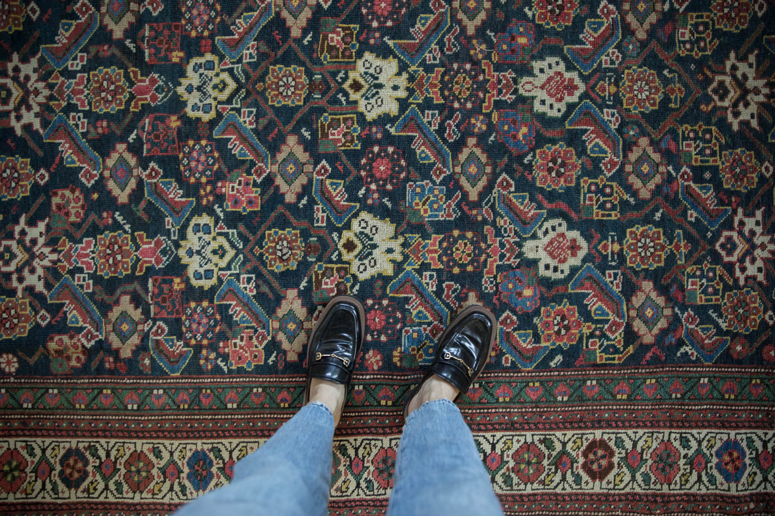 Antique Mahal Carpet // ONH Item: ct001630, Image 1