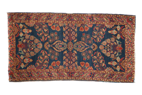 2.5x5 Antique Mohajeran Sarouk Rug Runner