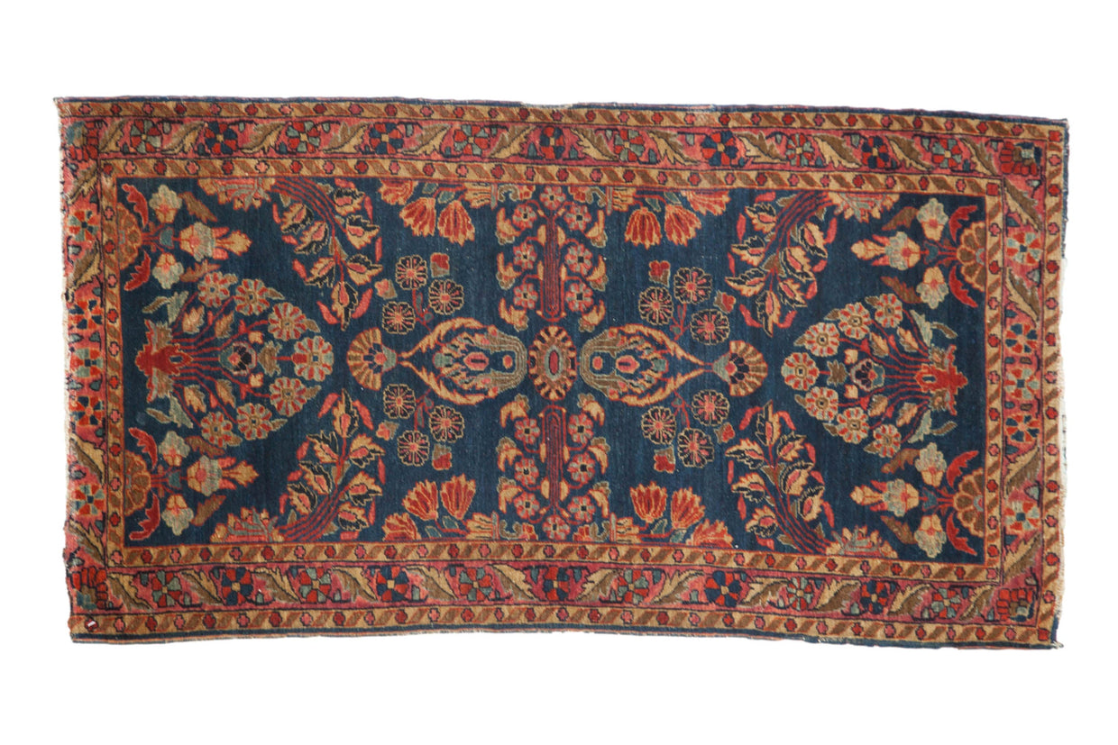 2.5x5 Antique Mohajeran Sarouk Rug Runner