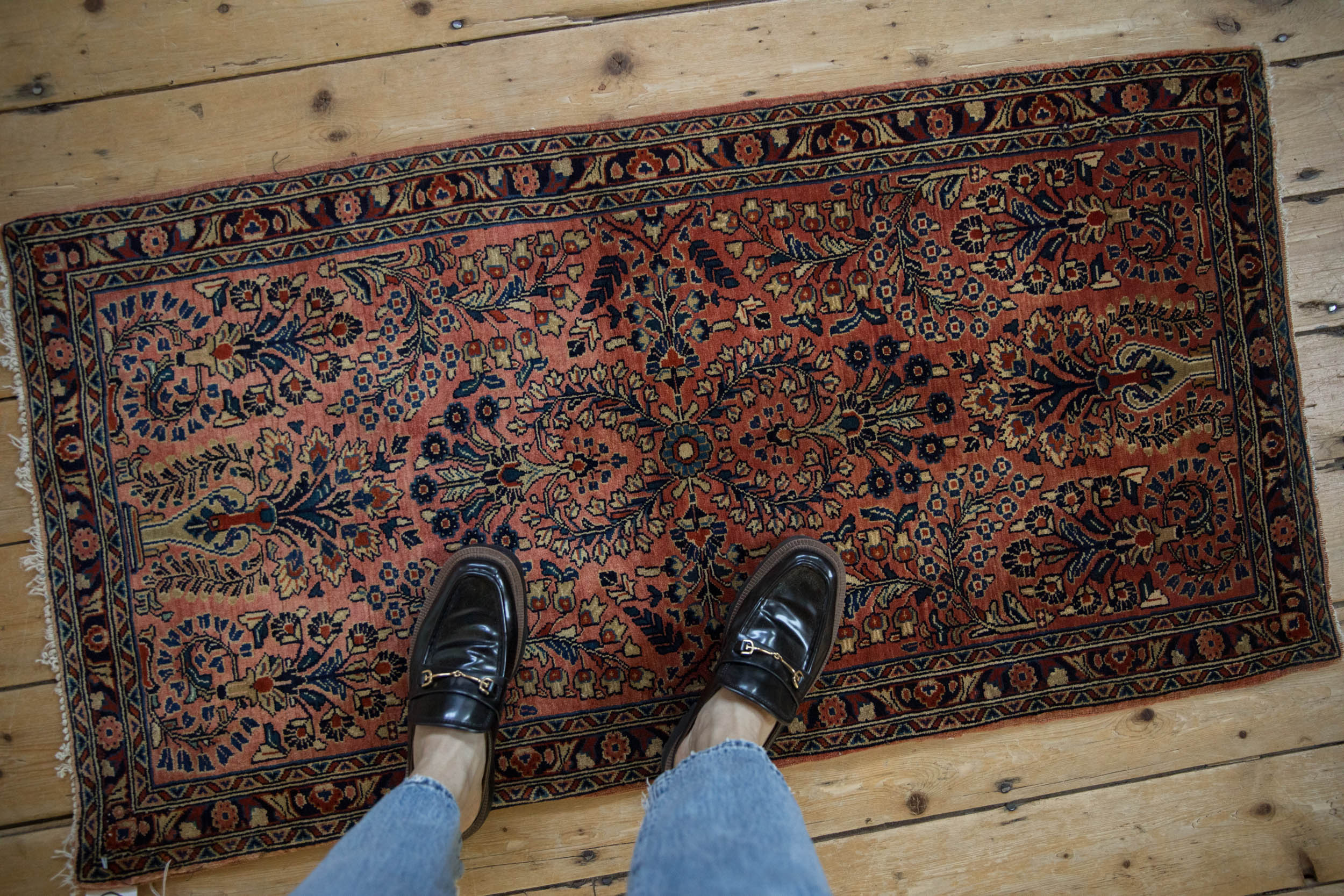 Vintage Fine German Sarouk Rug Runner // ONH Item: ct001633, Image 1