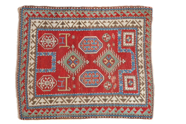 Antique Kazak Square Rug // ONH Item: ct001634