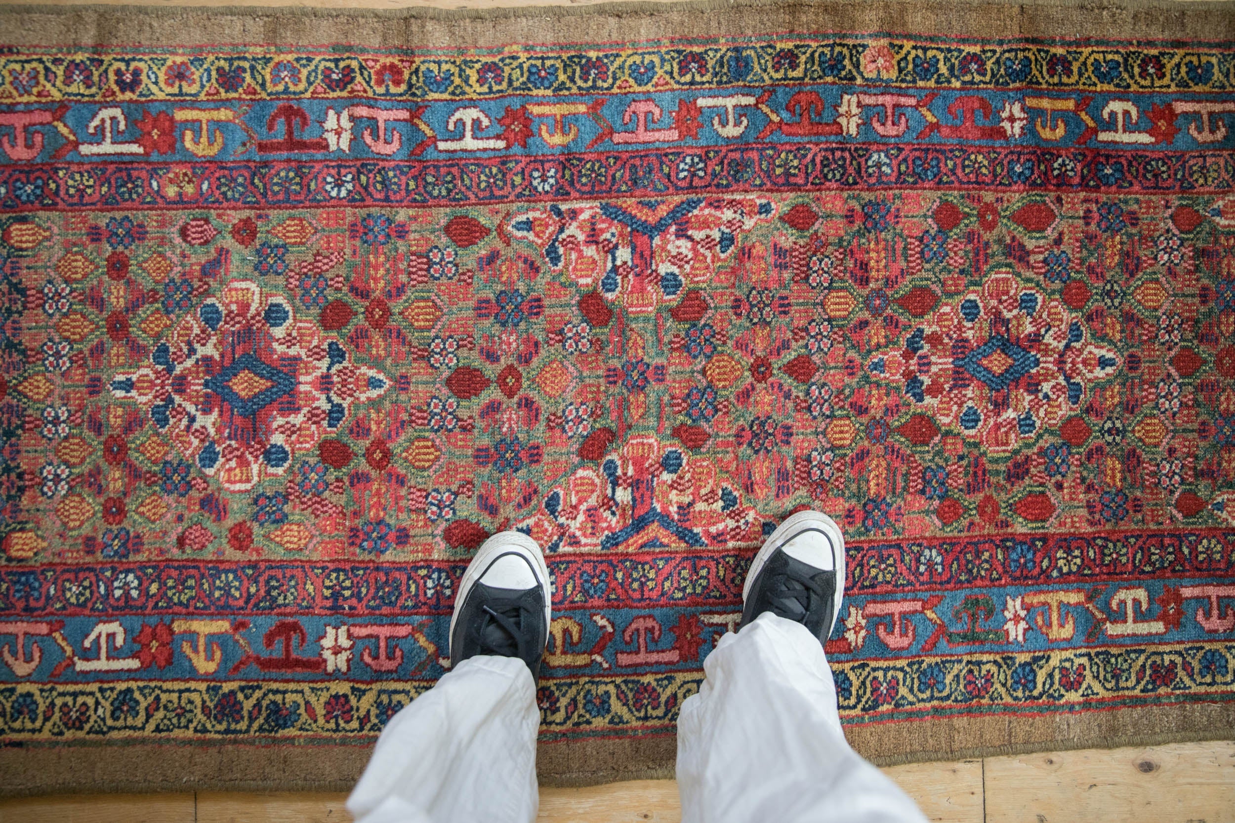 Antique Camel Hair Serab Rug Runner // ONH Item: ct001644, Image 1