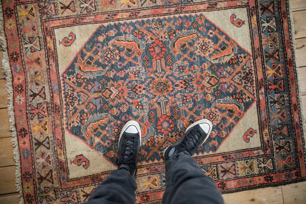 Antique Hamadan Square Rug // ONH Item: ct001647, Image 1