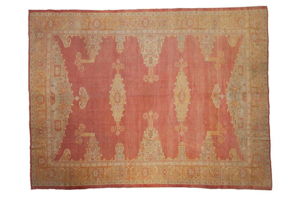 Vintage Distressed Oushak Carpet // ONH Item: ct001653