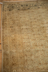 Distressed weave showing the turtle samovar border and Herati motifs in bronze and ivory.