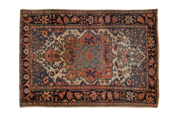 Antique Farahan Sarouk Square Rug // ONH Item: ct001678