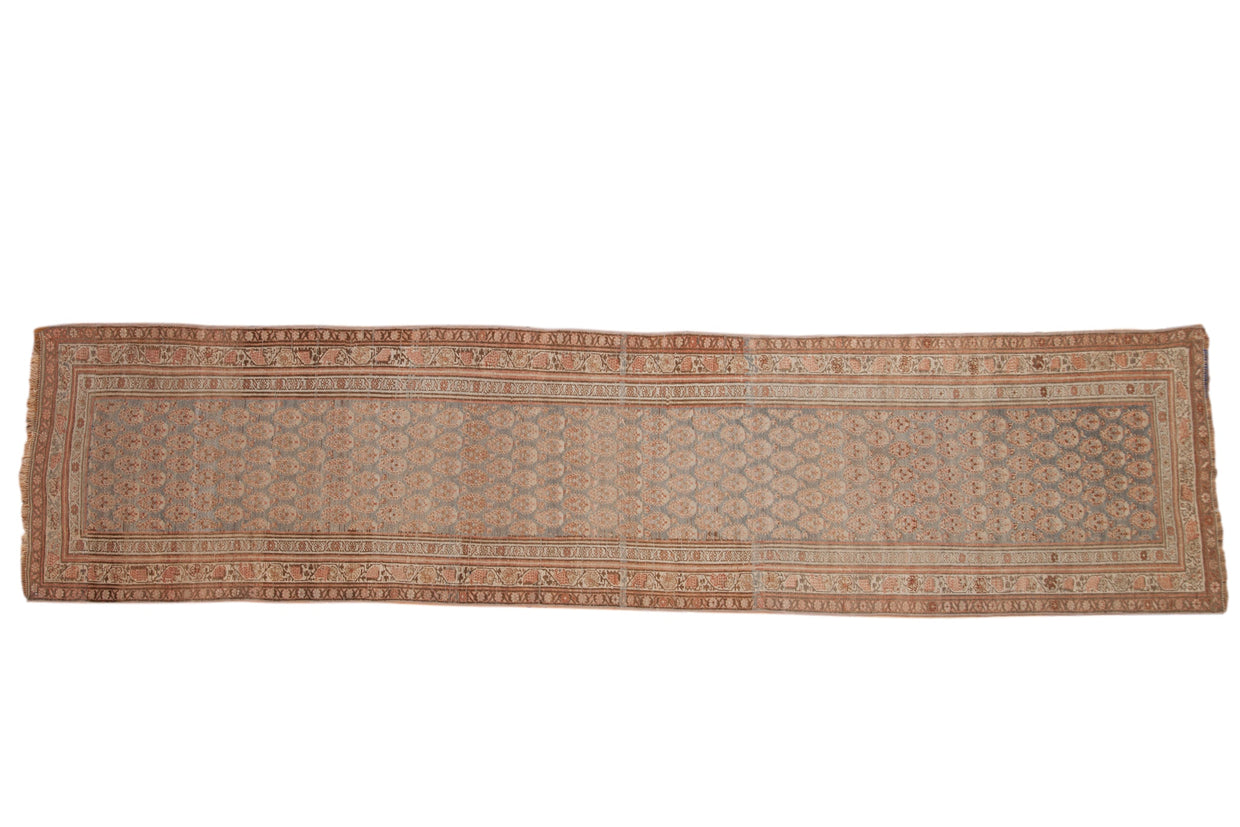 3x13.5 Antique Distressed Bijar Rug Runner