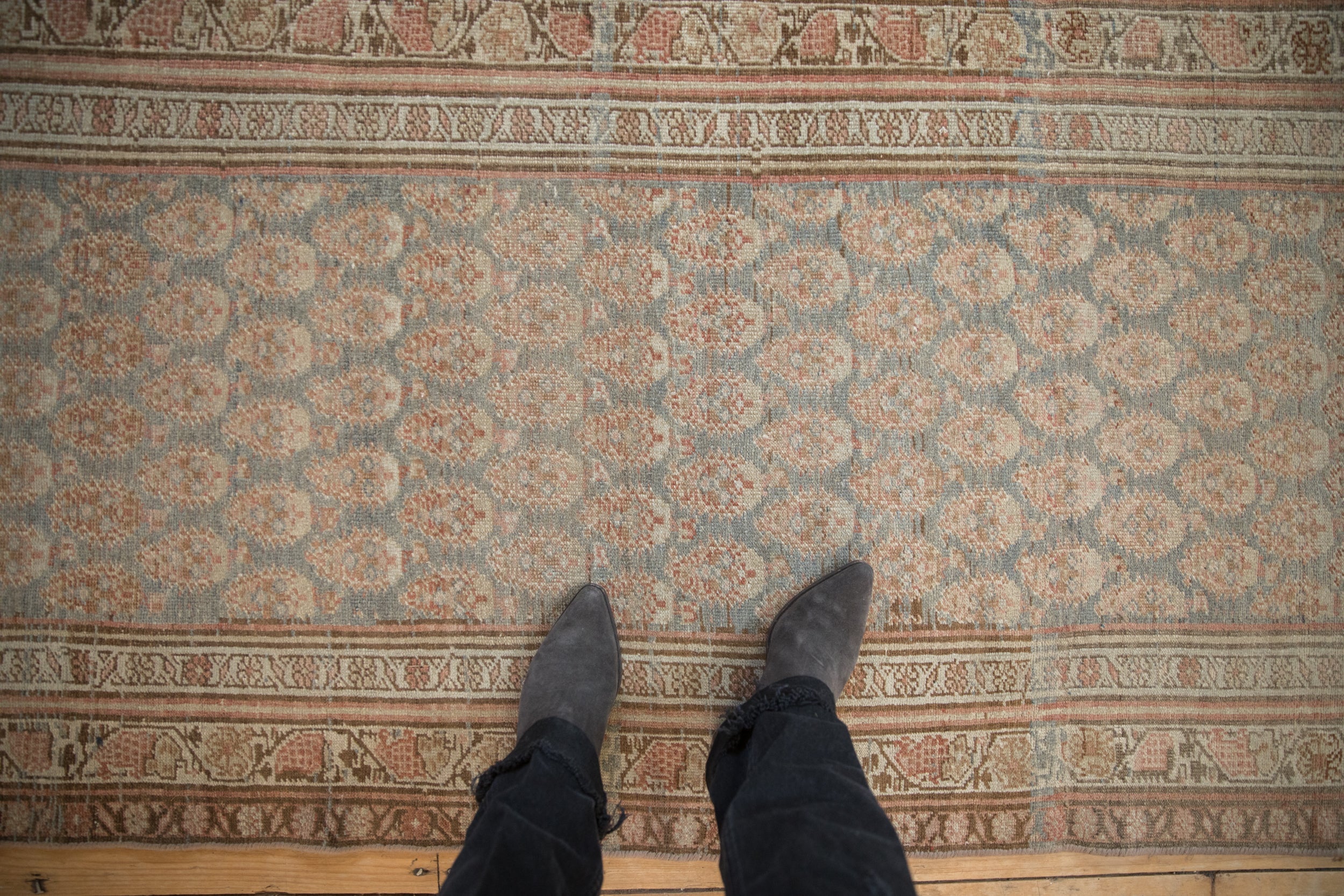 Antique Distressed Bijar Rug Runner // ONH Item: ct001686, Image 1