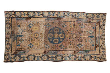 Vintage Distressed Khotan Rug Runner // ONH Item: ct001693