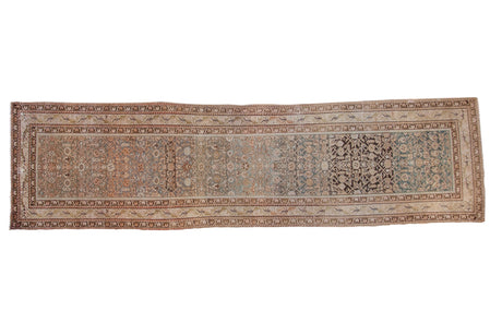 3.5x12.5 Antique Distressed Malayer Rug Runner