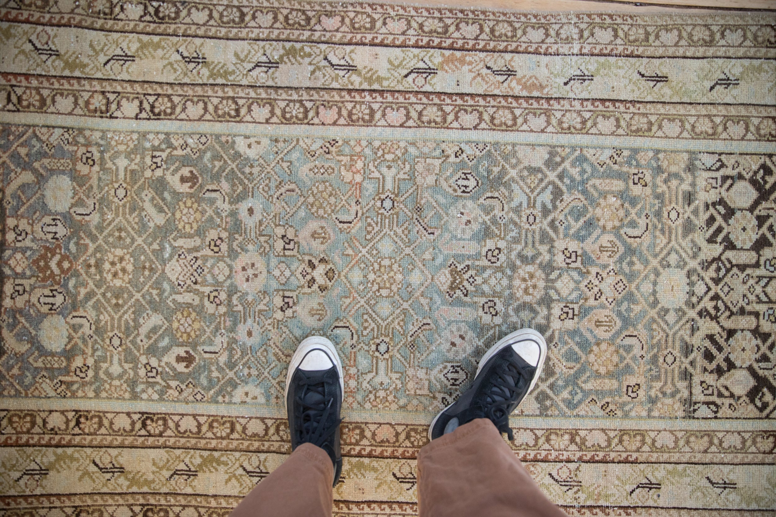 Antique Distressed Malayer Rug Runner // ONH Item: ct001695, Image 1