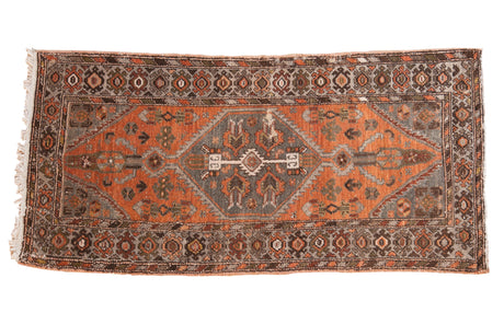 Vintage Distressed Hamadan Rug Runner // ONH Item: ct001710