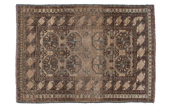 3x4 Vintage Bokhara Rug // ONH Item ee001112