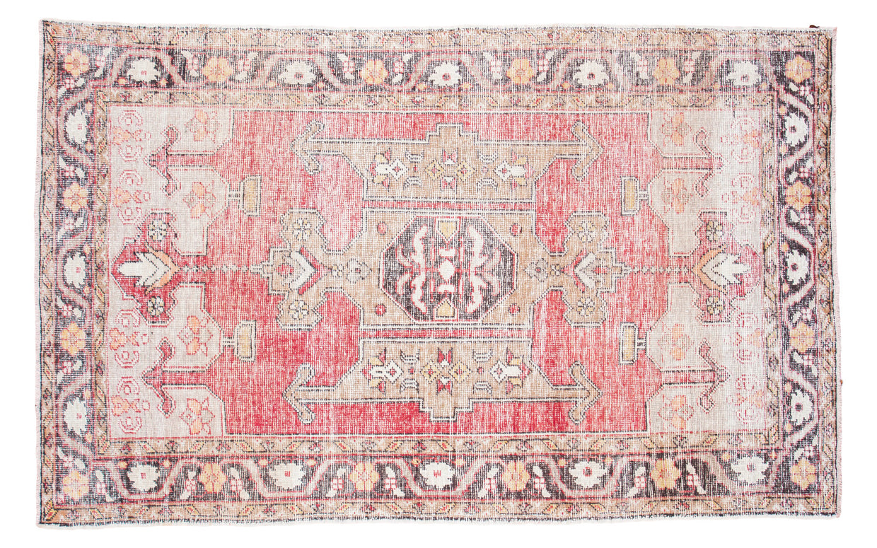 5x8 Distressed Oushak Rug // ONH Item ee001123