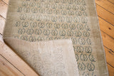 Hand-knotted foundation visible on the Vintage Oushak runner with slate beige allover design.