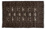 Vintage Afghan war rug with military vehicle motifs in brown and beige, 2'9