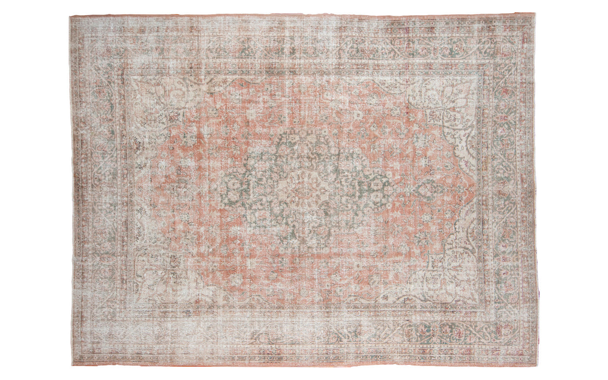 9x12 Distressed Oushak Carpet // ONH Item ee001144
