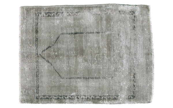 3x3.5 Distressed Oushak Square Rug // ONH Item ee001159