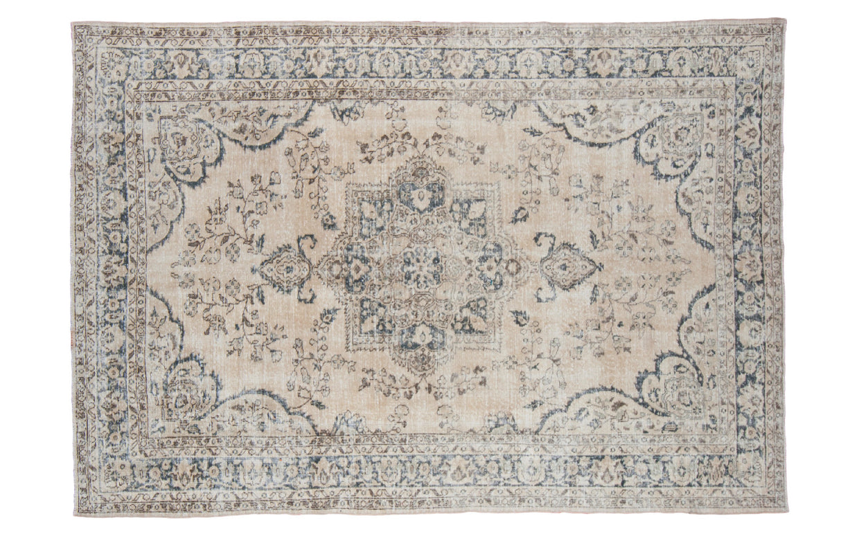 7x10.5 Vintage Oushak Carpet // ONH Item ee001170
