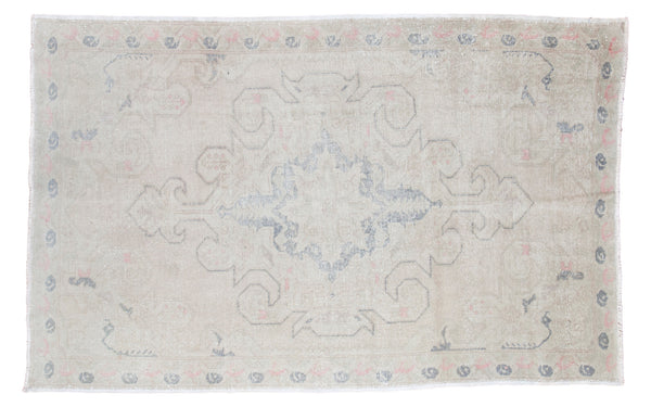 4.5x7 Distressed Oushak Rug // ONH Item ee001173