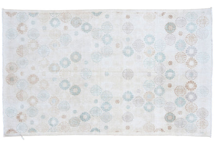 4x6.5 Distressed Modern Oushak Rug // ONH Item ee001215