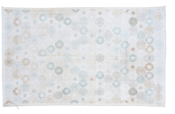 4x6.5 Distressed Modern Oushak Rug // ONH Item ee001215