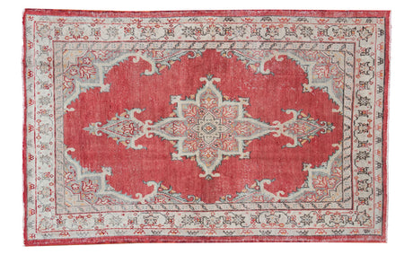 4'2" x 6'5" Vintage Oushak Rug / Item ee001216 image 1