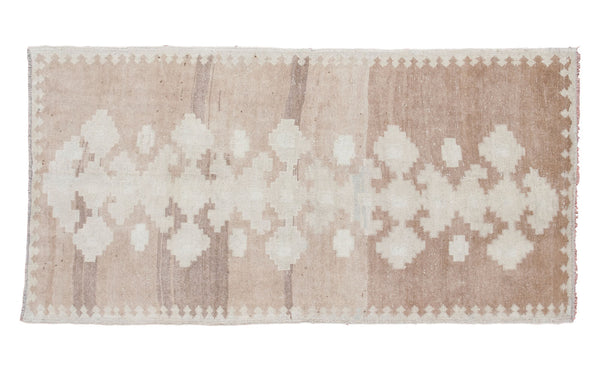 3.5x7 Vintage Minimalist Oushak Rug Runner // ONH Item ee001217