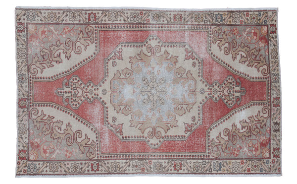 4.5x7 Distressed Oushak Rug // ONH Item ee001220