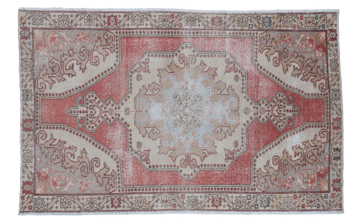 4.5x7 Distressed Oushak Rug // ONH Item ee001220
