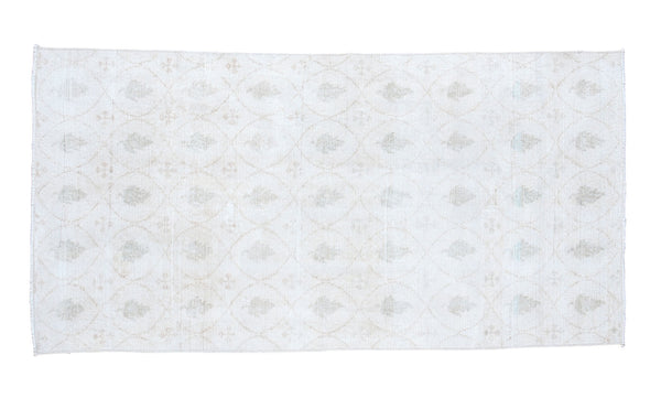 3x6 Distressed Modern Oushak Rug Runner // ONH Item ee001221
