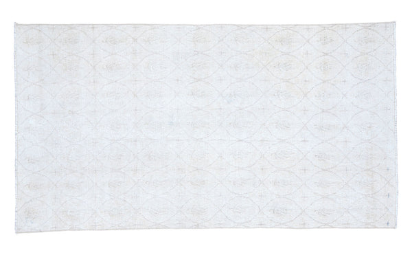3.5x6.5 Distressed Modern Oushak Rug // ONH Item ee001245