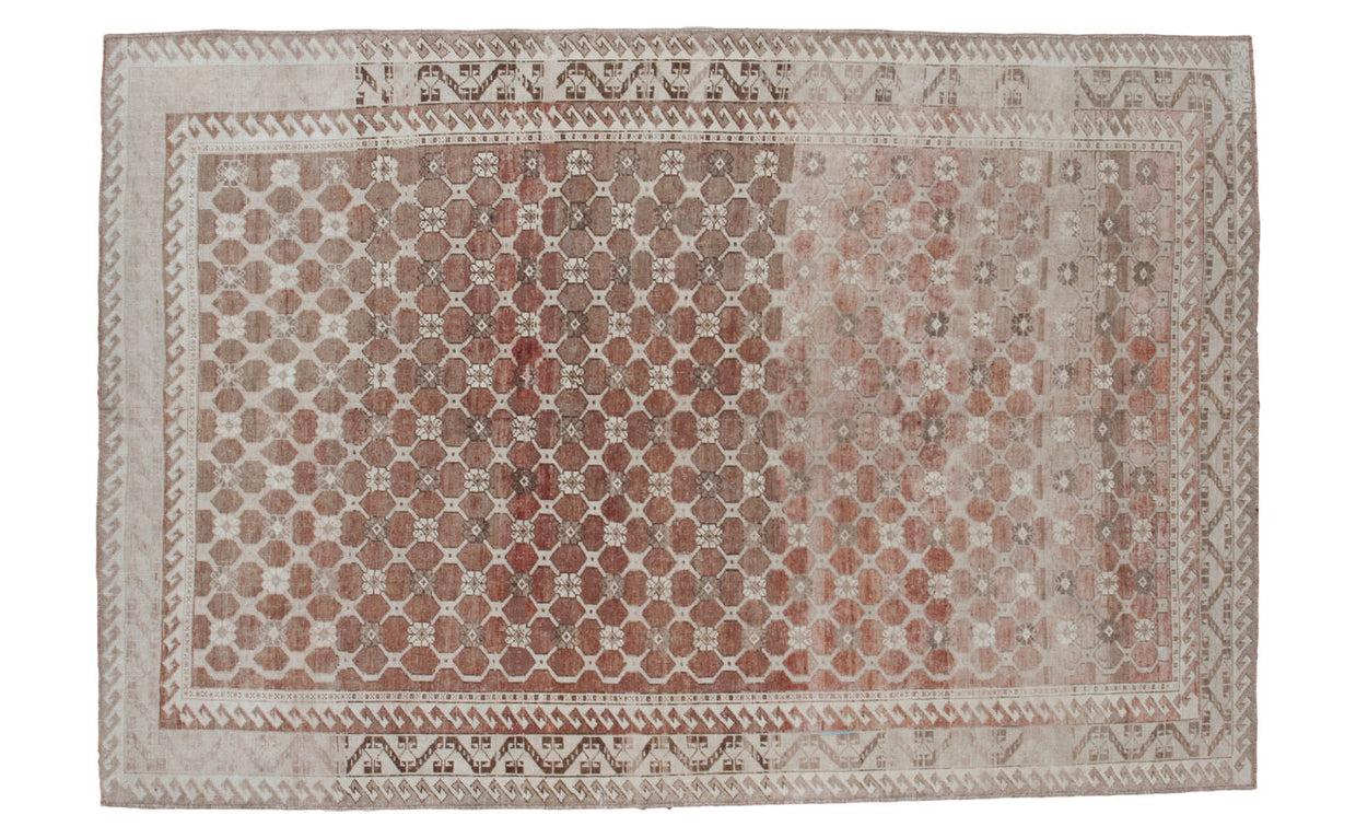 5.5x8 Distressed Oushak Carpet // ONH Item ee001250