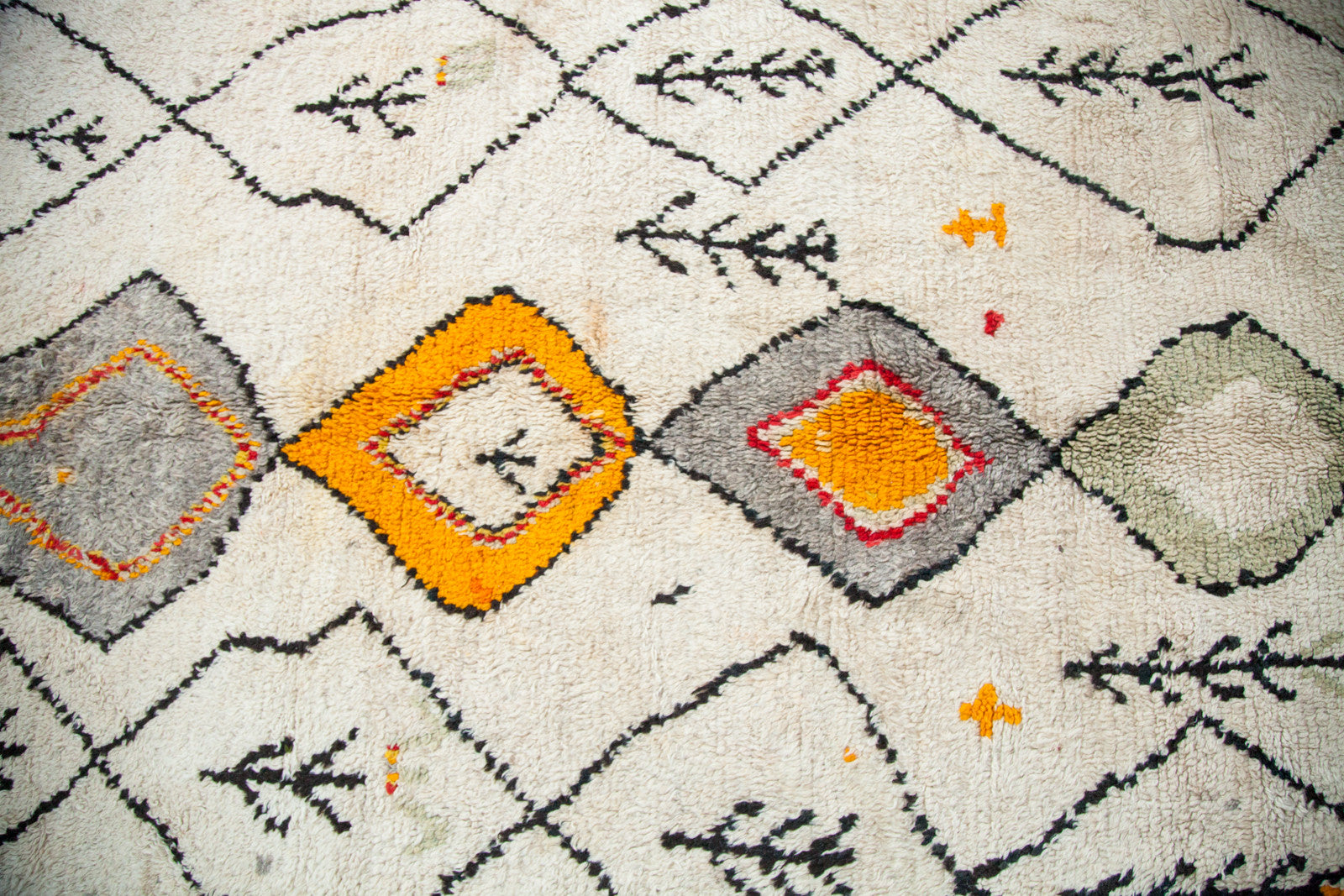 4x9.5 Vintage Moroccan Rug Runner // ONH Item ee001259 Image 1