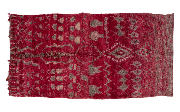 5.5x10.5 Vintage Moroccan Carpet // ONH Item ee001265