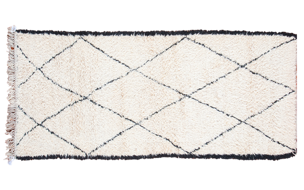 3.5x7 Vintage Moroccan Rug Runner // ONH Item ee001273