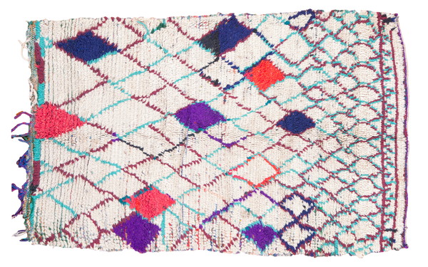 3x4.5 Vintage Moroccan Rug // ONH Item ee001280