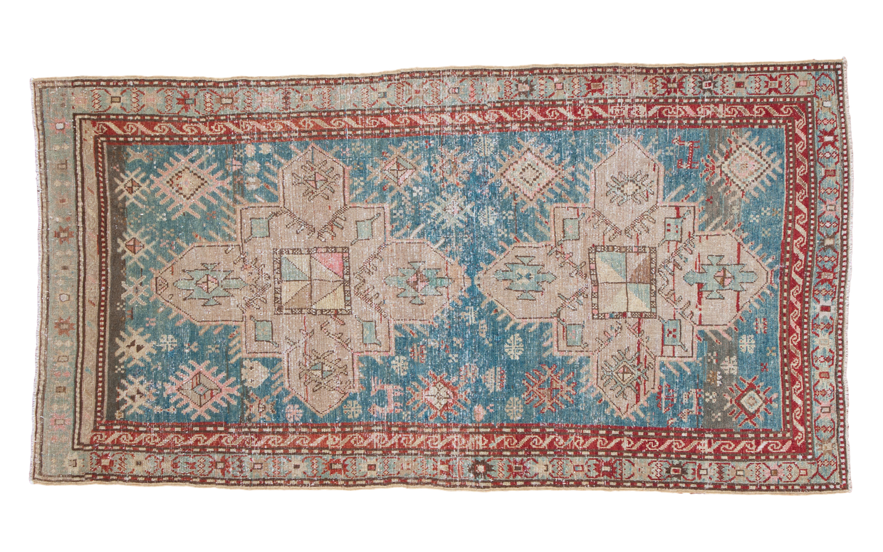 3.5x6 Vintage Anatolian Caucasian Rug // ONH Item ee001294