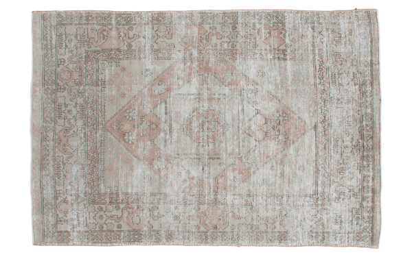 6x9 Distressed Oushak Carpet // ONH Item ee001305