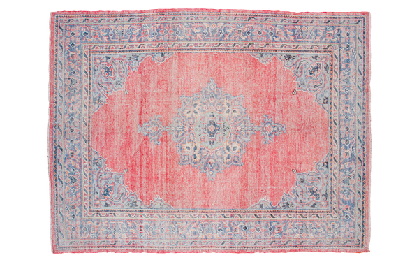 6.5x8.5 Distressed Oushak Carpet // ONH Item ee001306