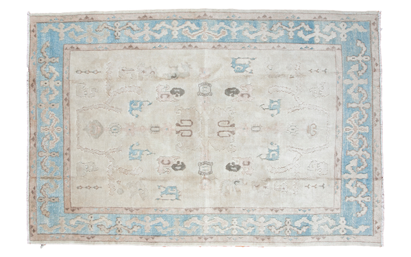 5.5x8 Vintage Oushak Carpet // ONH Item ee001315