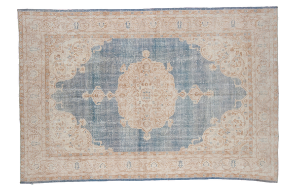 7'2" x 10'9" Distressed Oushak Carpet / Item ee001324 image 1