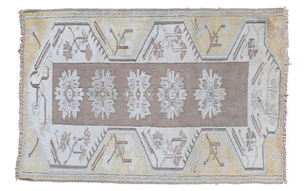 3x4.5 Vintage Oushak Rug // ONH Item ee001331