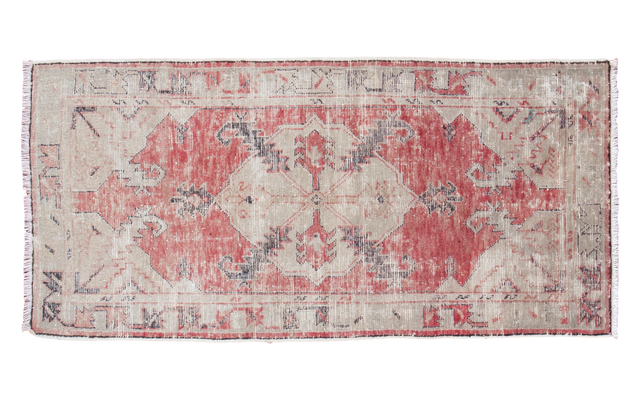 2.5x5.5 Distressed Oushak Rug Runner // ONH Item ee001333